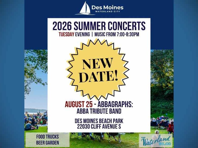 ‘Here We Go Again’ – ABBAGraphs concert rescheduled for Aug. 25 at Des Moines Beach Park