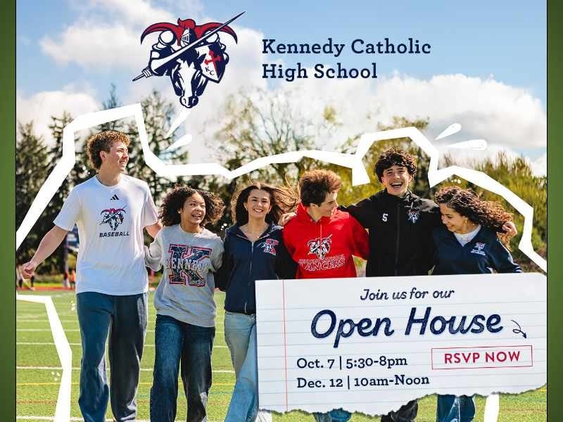 Experience Kennedy Catholic at Open Houses on Oct. 7 and Dec. 12