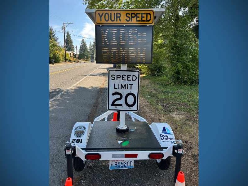 ‘Slow down, stay alert!’ As school starts, Des Moines Police deploy new radar trailer to target speeding concerns